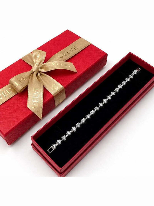 Velve Set Bratari Pentru Femei Riviera Din Argint Cu Zircon 18cm
