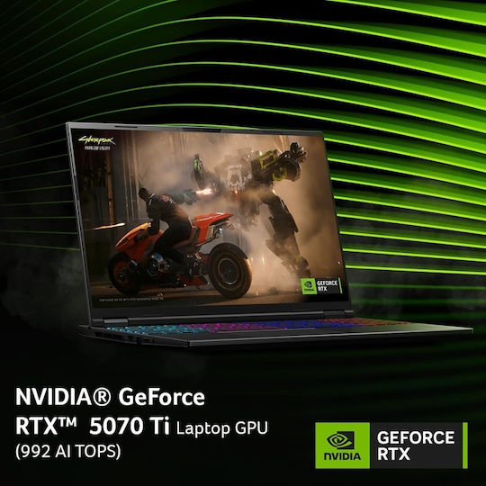 Acer Nitro 16S AI AN16S-61 16" IPS QHD+ 180Hz (Ryzen AI 300 Series-AI 9 365/32GB/2TB SSD/GeForce RTX 5070 Ti/W11 Home) (International English Keyboard)