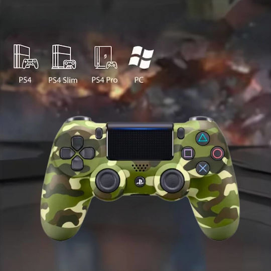 TOY008 Gamepad wireless pentru PS4 verde