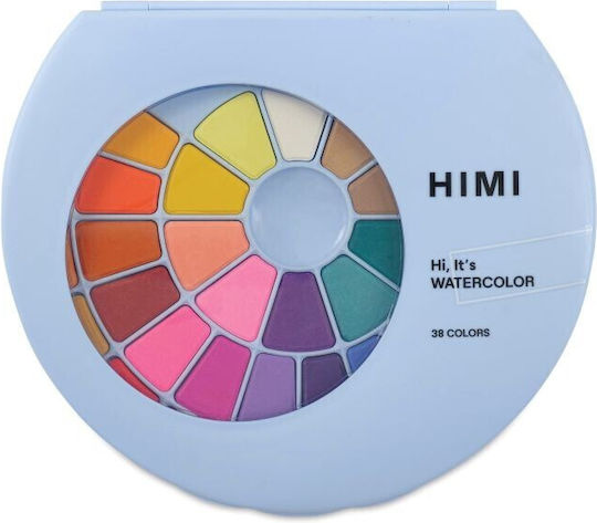 Himi Сет Акварелни Бои 38 Цветни С Четка