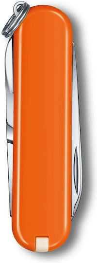 Victorinox Classic Sd Cuțit elvețian Breloc cu 7 instrumente Portocaliu