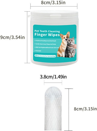 Hundezahnpflege Ring für Hunde & Katzen gegen Stein & Platte 50 Stück