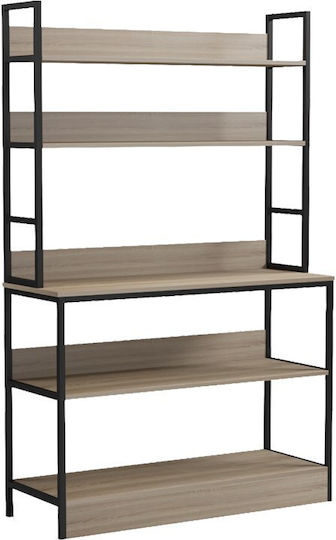 Βιβλιοθήκη Oranis Μπεζ 105x38x165εκ.