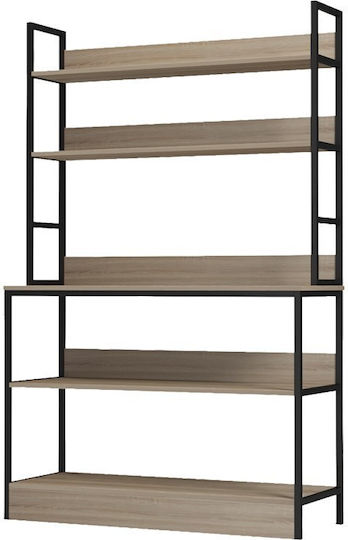 Βιβλιοθήκη Oranis Μπεζ 105x38x165εκ.