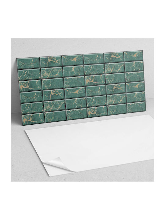 Set Vinyl Kacheln Design Marmor Einfacher Installation 6x60x30 cm