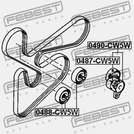 Обтегач На Ремък Mitsubishi Lancer Cy Cz 2007.03-2013.02 Eur 1345a079