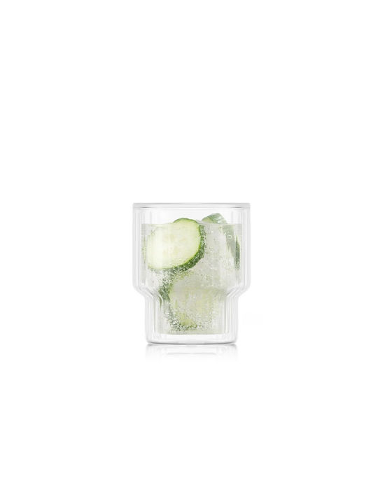 Bodum Navalia Set Brillen Kaffee/Freddo / Wasser aus Glas in Brauner Farbe 300ml 2 Stück