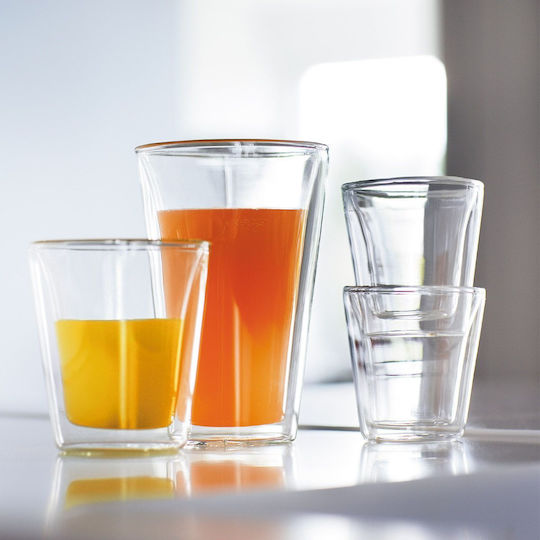 Bodum Canteen Σετ Ποτήρια Καφέ/Freddo από Γυαλί 200ml 2τμχ