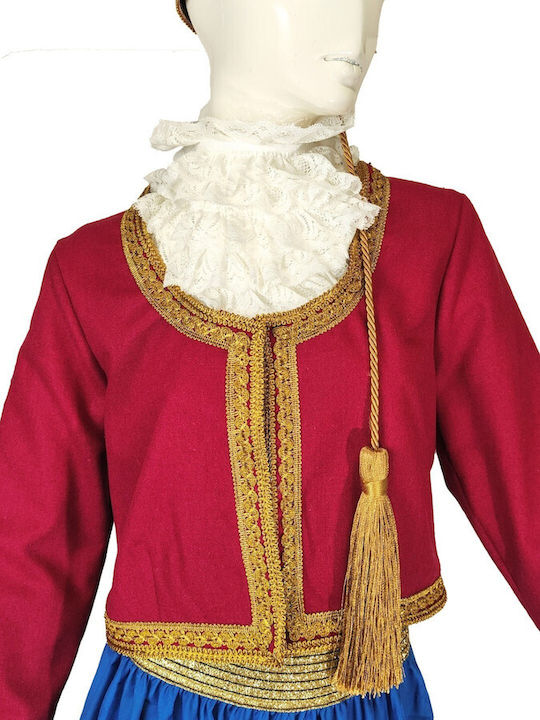 Traditional Kids Amalia Costume with 3 Rows Necklace with 45 Coins