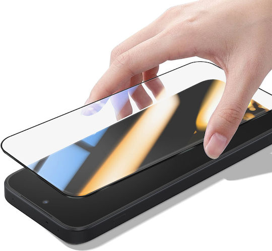 Avizar Tempered Glass Screen Protector Oneplus Nord 6 Black Transparent
