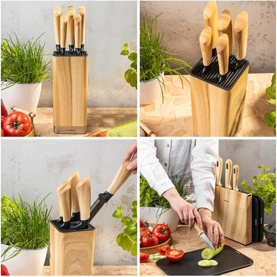 Klausberg Set Knives with Base Made of Stainless Steel 6 Pieces