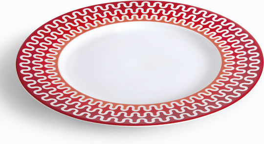 Ionia Illusion Servierplatte aus Porzellan Rote 28,5cm