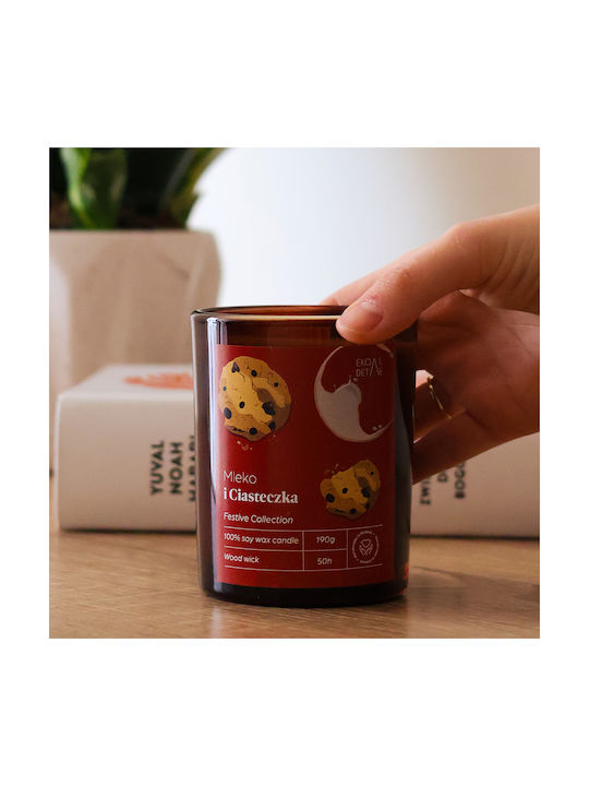 Lumânare Aromatică din Soia în Borcan cu Miros de Vanilie 190gr