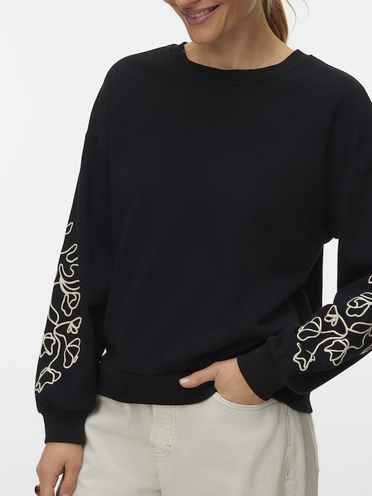 Vero Moda Women's Cotton Long Sleeve Blouse Black