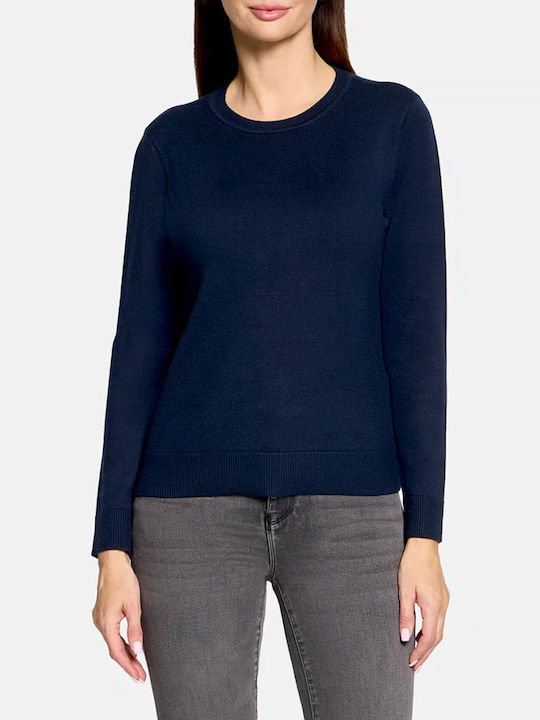 Betty Barclay Damen Langärmlige Pullover Dunkelblau