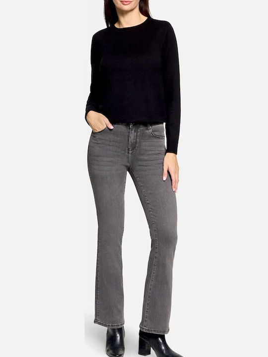 Bluza Damă Mânecă Lungă Pulover Negru