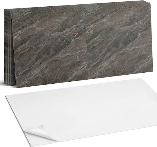 Set Of Vinyl Tiles Kitchen Pattern Natural Stone 6x60x30 Cm