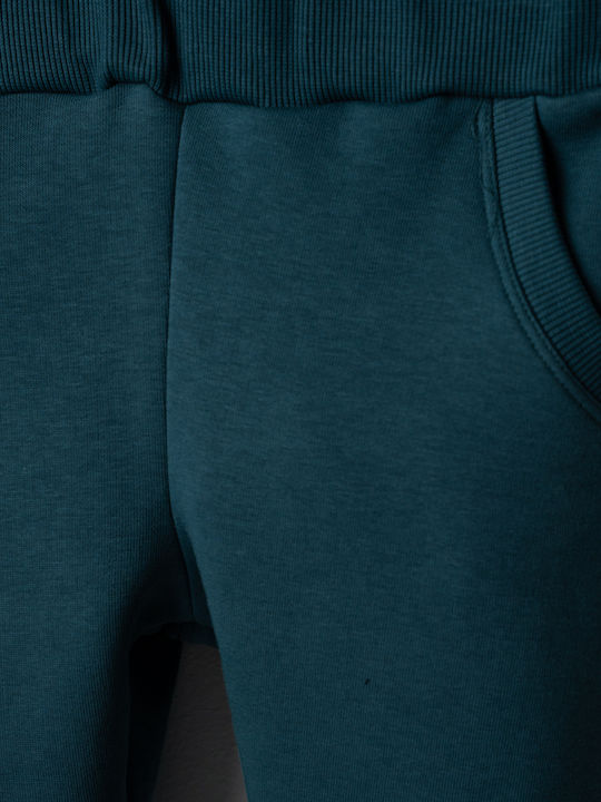 Kinder Sweatpants Set Petrol Blau