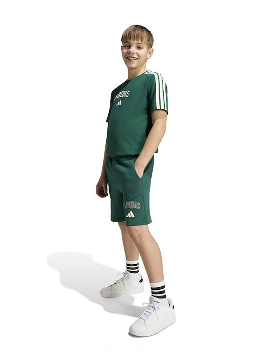 Kinderoberteile Langärmelig Grün-Weiß