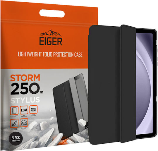Eiger Folio Case Galaxy Tab A9 Plus Storm 250m Series Slot Pentru Stylus Negru