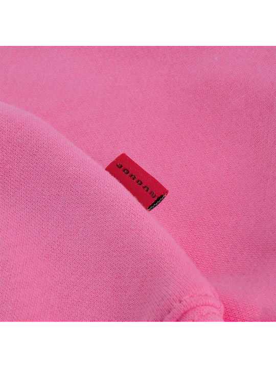 Fleece Kinder-Sweatshirt mit Kapuze und Taschen Fuchsie  Brooklyn