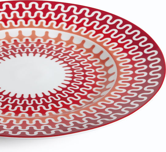 Ionia Illusion Servierplatte aus Porzellan Rote