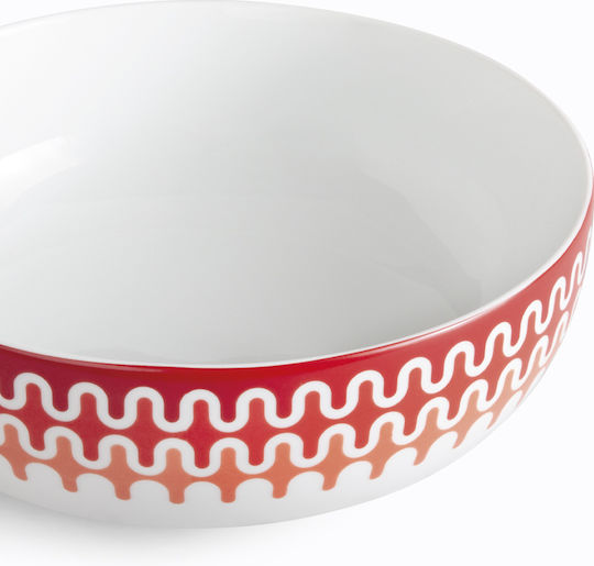 Ionia Illusion Salatschüssel aus Porzellan Rote