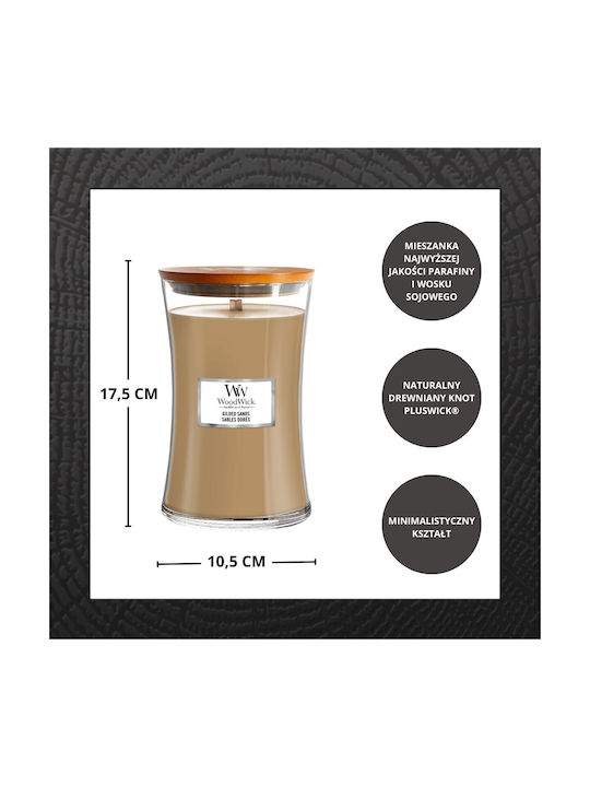 WoodWick Aromatic Soy Candle In Jar With Gilded Sands Perfume 610gr