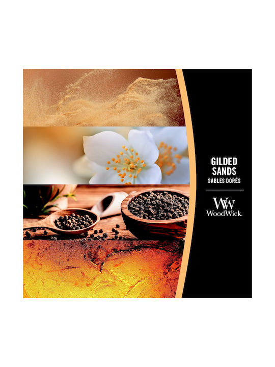 WoodWick Aromatic Soy Candle In Jar With Gilded Sands Perfume 610gr