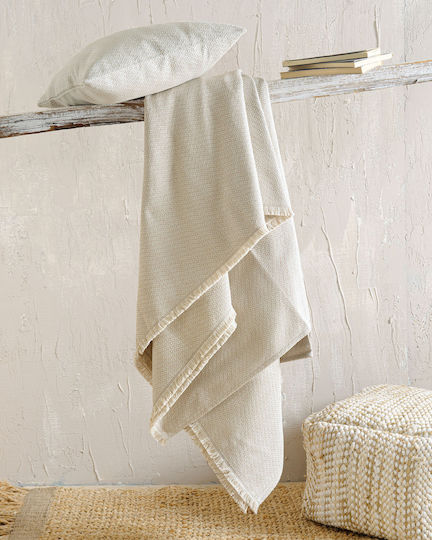 Rythmos Santorini Cuvertură Pentru Canapea 2 Locuri Jacquard 180x240 cm Teracotă