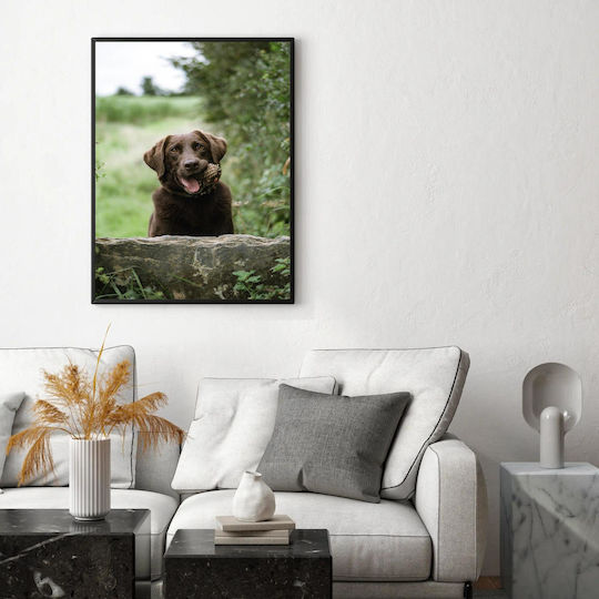 Painting Happy Dog In Nature Happy Dog In Nature 100x150