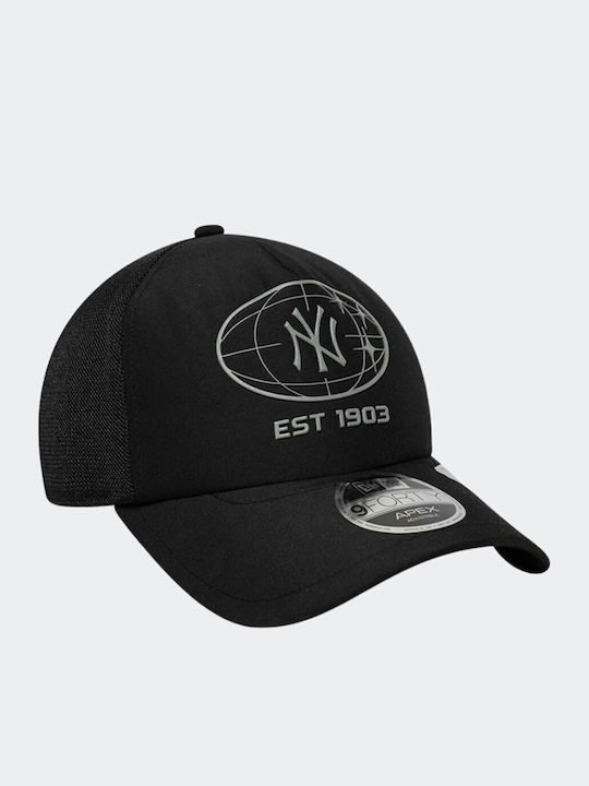 New Era New York Yankees Mlb Graphic 9forty Apex Adjustable Cap Unisex Καπέλο Μαύρο