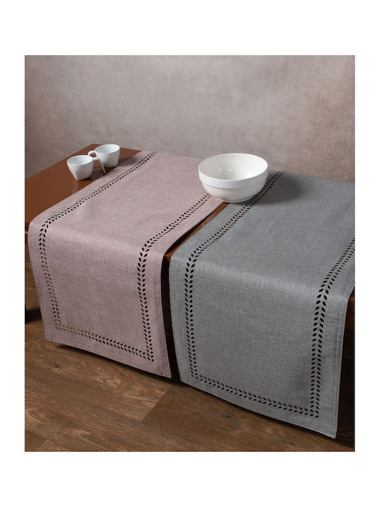 Silk Fashion Runner BG18 Amethyst / Grey 40x120cm