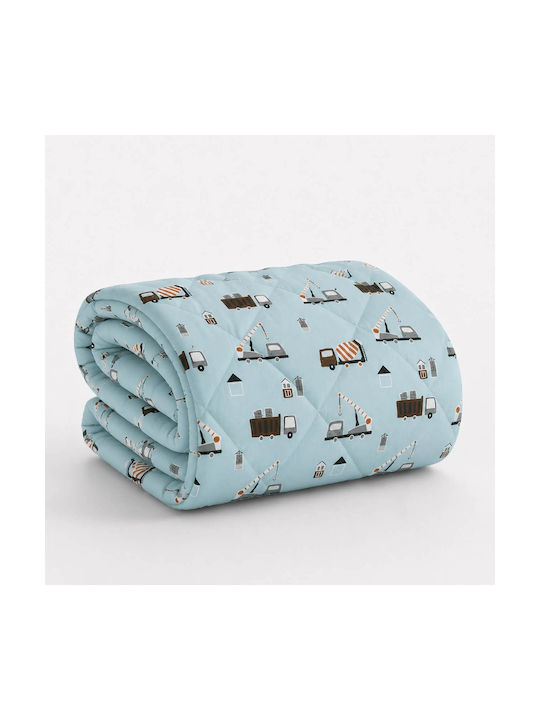 Astron Italy Kids Duvet Single with Microfiber Padding Trucks 160x240cm
