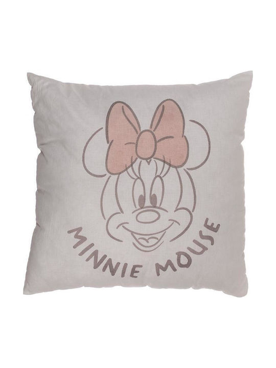 Disney Kids Decorative Pillow Minnie & Mickey White 40x40cm