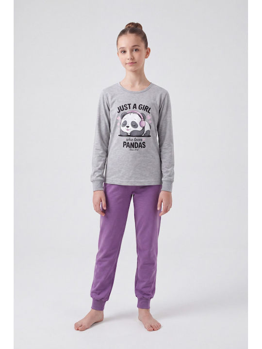 Nina Club Kids Winter Pyjamas Grey Nina Club Kids Winter Pyjamas Grey