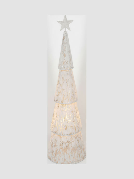 Beleuchtetes Weihnachtsdekorationen mit Bäumen Metallisches Baum 90,5cm Weiß