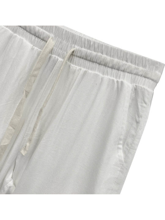 Trousers in Relaxed Fit White