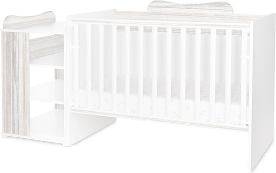Lorelli Κούνια White Artwood Γκρι