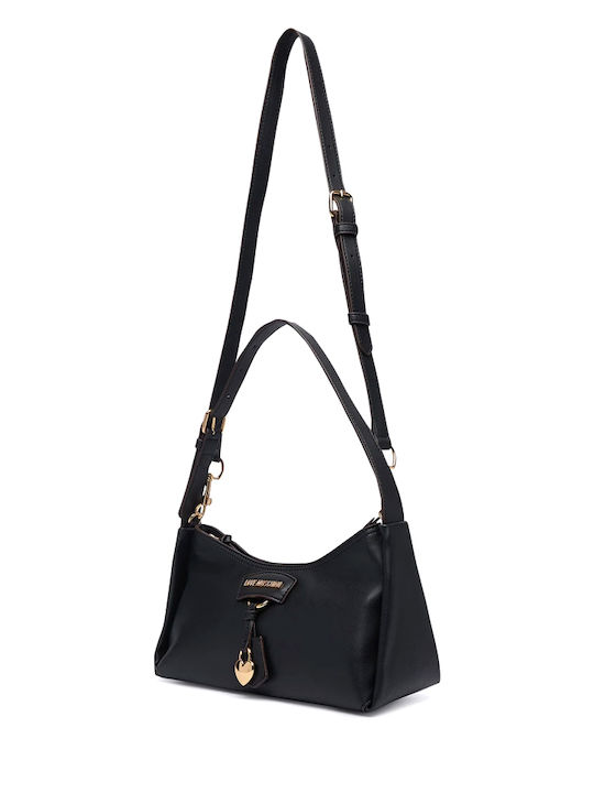 Women's Black Leather Shoulder Bag