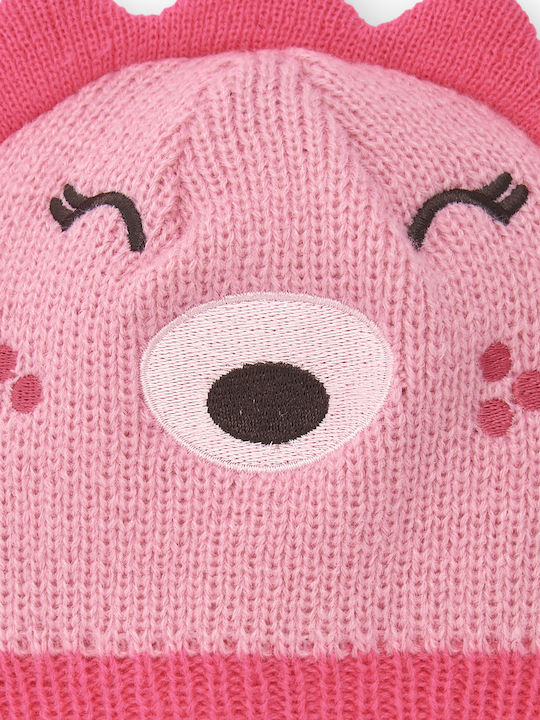 Kids Knitted Pink Beanie for Newborn