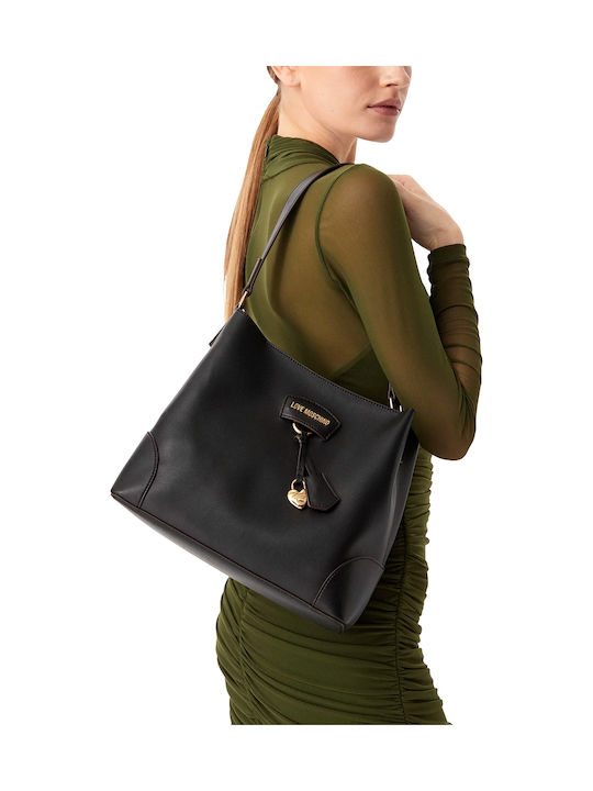 Black Leather Women's Shoulder Bag