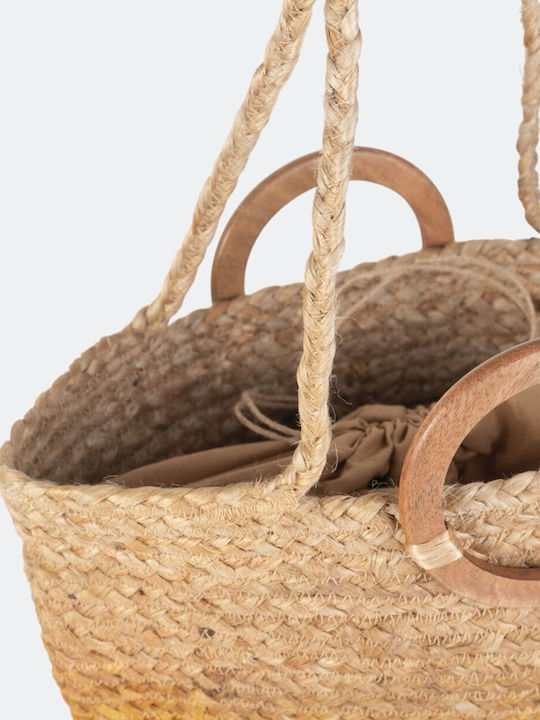 Damentasche Schulter Beige