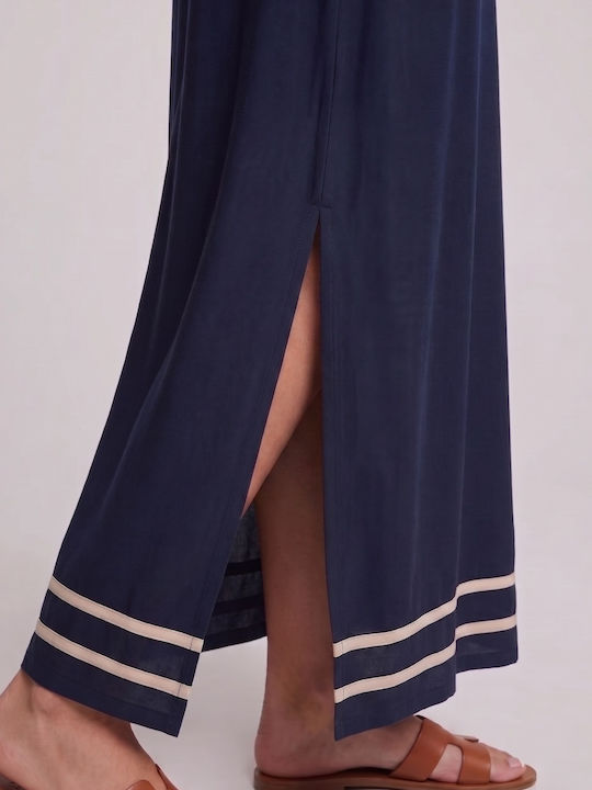Rochie De Vară Pentru Femei Midi Albastră