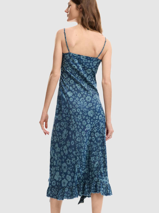 Summer Midi Denim Dress Multi