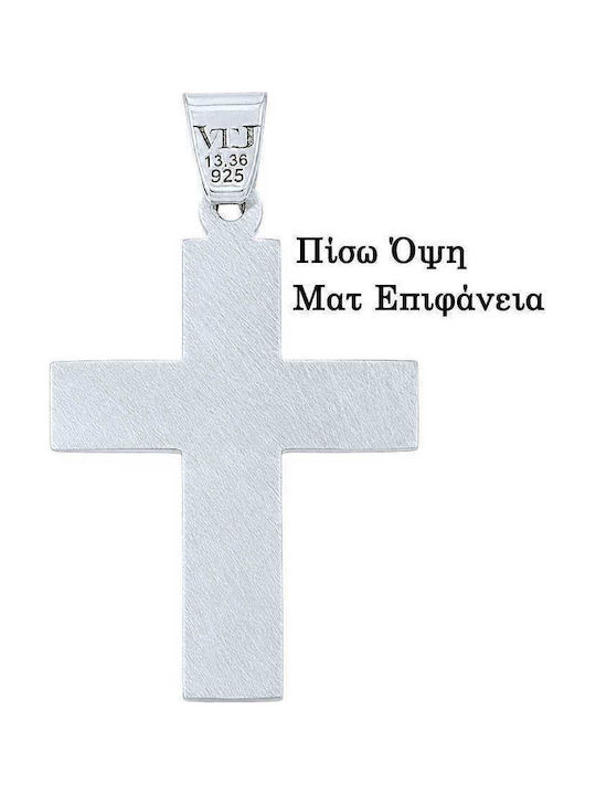 VTJ Men's Silver Cross with Chain VTJ Men's Silver Cross with Chain