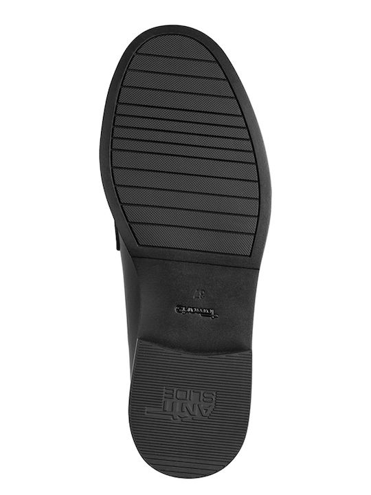 Damen Mokassins aus Leder in Schwarz Farbe