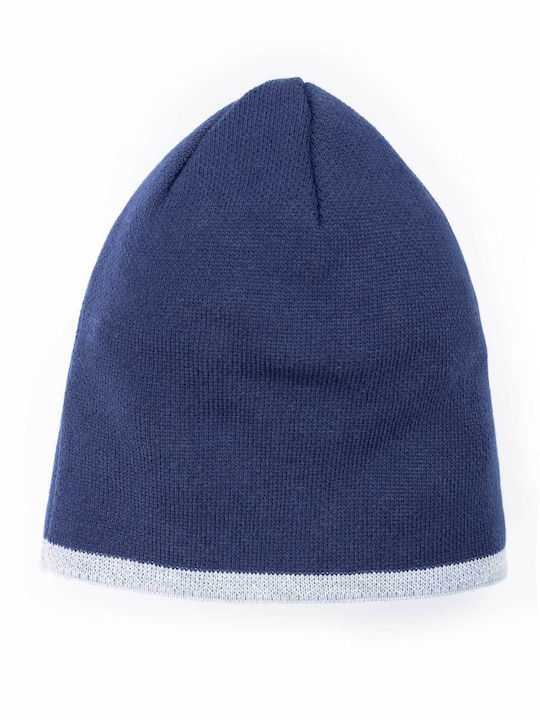 Beanie Men's Reversible Knitted Beanie in Blue Colour