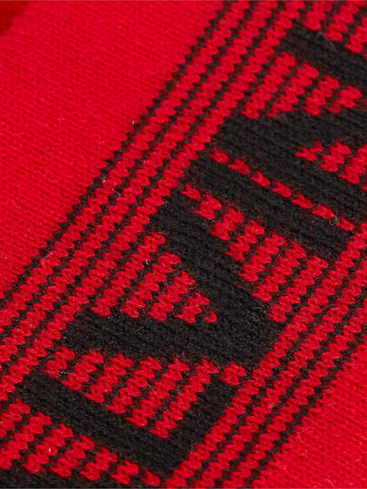 Beanie Unisex Σκούφος Πλεκτός σε Κόκκινο χρώμα