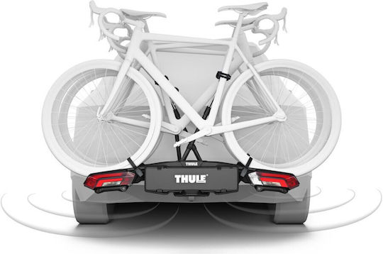 Thule Suport pentru 3 biciclete cu senzori de parcare Thule Epos Parksecure 9803100 montare pe cârlig de remorcare 13 pini negru